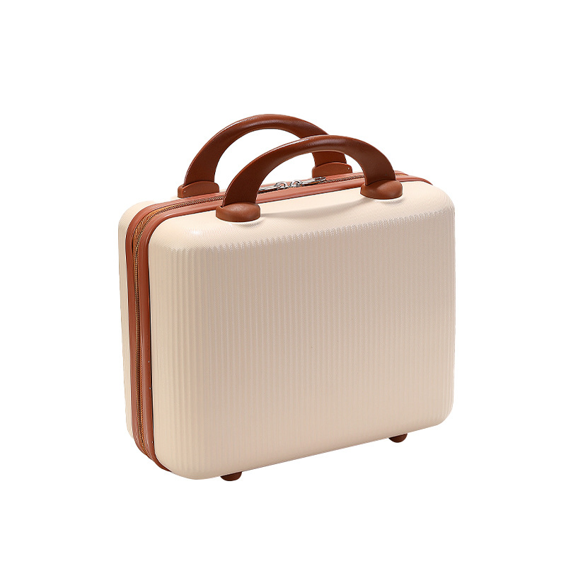 Caja de almacenamiento de maquillaje de belleza compacta 14 pulgadas de ABS para equipaje de mano