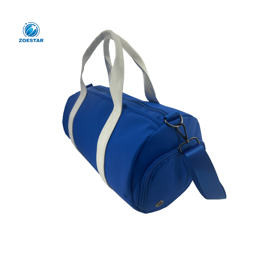 Bolso de hombro de moda casual europea para fitness con compartimento para zapatos de cuero PU para viajar