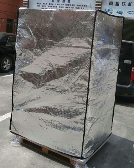 Transporte de Alimentos y Bebidas Bolsa Aislante de Burbuja de Aluminio Cubierta Térmica de Paleta Paquete de Cadena de Frío para Envío de Chocolates y Productos Perecederos