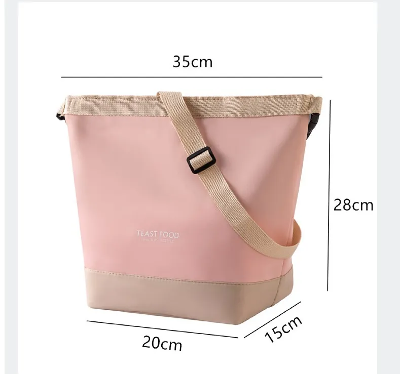 Bolsa de almuerzo térmica personalizada para exteriores con correas de hombro ajustables
