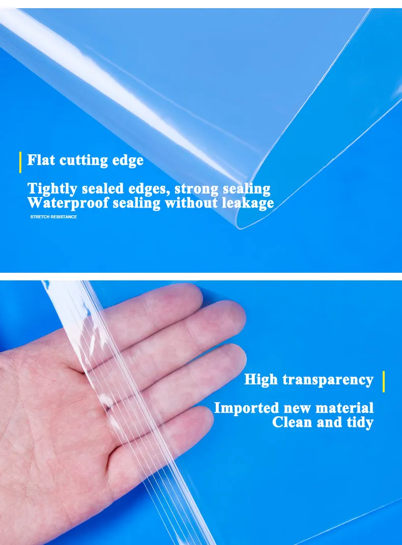 Bolsa de cierre hermético mate translúcido clara, bolsa de plástico LDPE HDPE CPE EVA PE PVC, empaquetado de prendas de vestir, tabletas, dispensación de medicamentos, empaquetado de alimentos