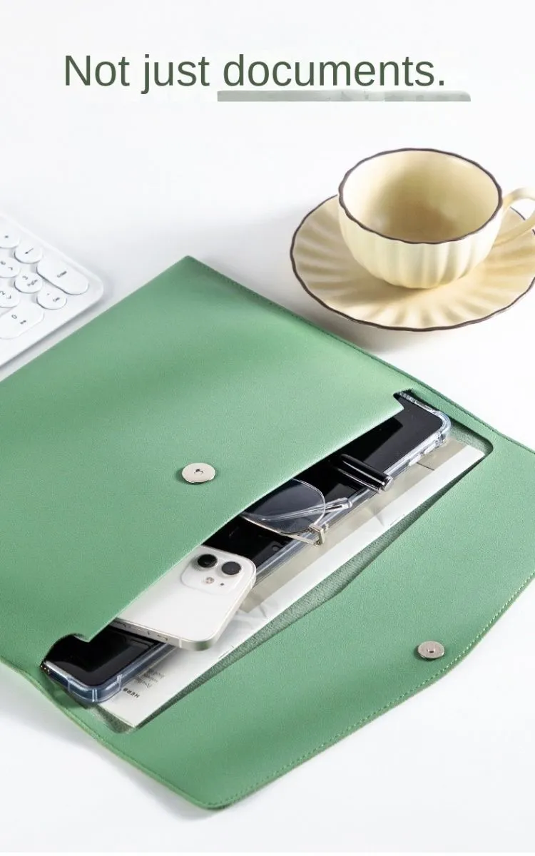 Carpeta de Negocios de Cuero PU Personalizada con Logo Corporativo A4