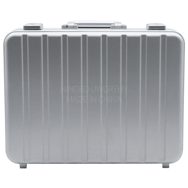 460X350X115mm Lujo Profesional 18-Inch Acabado de Superficie Anodizado y Elegante Maletín de Aluminio con Forro Personalizado