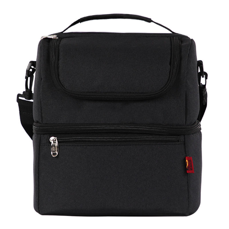 Bolsa térmica de picnic con aislamiento de doble capa, a prueba de fugas, con correa para el hombro