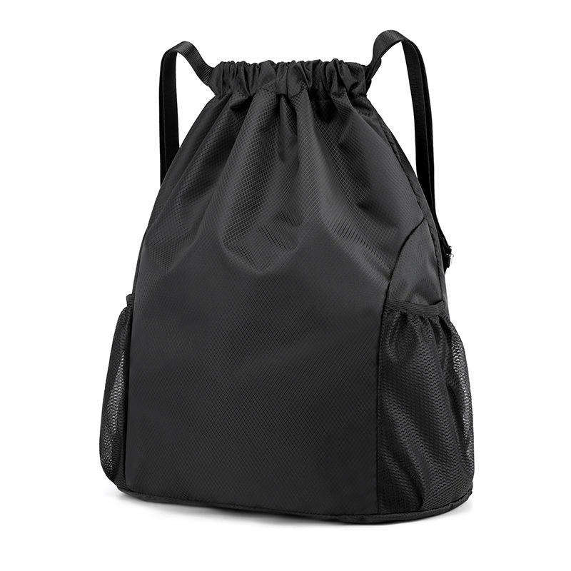 Bolsa deportiva impermeable y portátil, mochila de cinturón grueso para montar, bolsa de gimnasio con cordón para zapatos