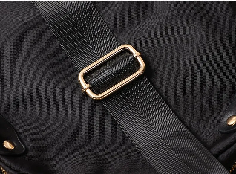 Mochila de cintura de nylon impermeable y a la moda para mujeres elegantes