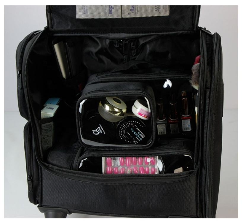 Maletín de Maquillaje Profesional para Viaje con Bolsa Cosmética