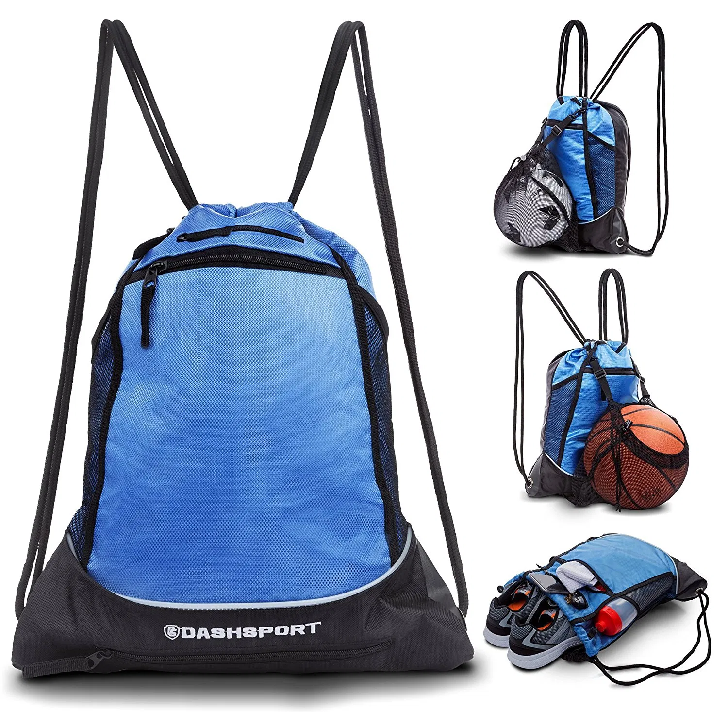 Nuevos diseños de bolsas de drawstring multipropósito para softball con red para pelotas