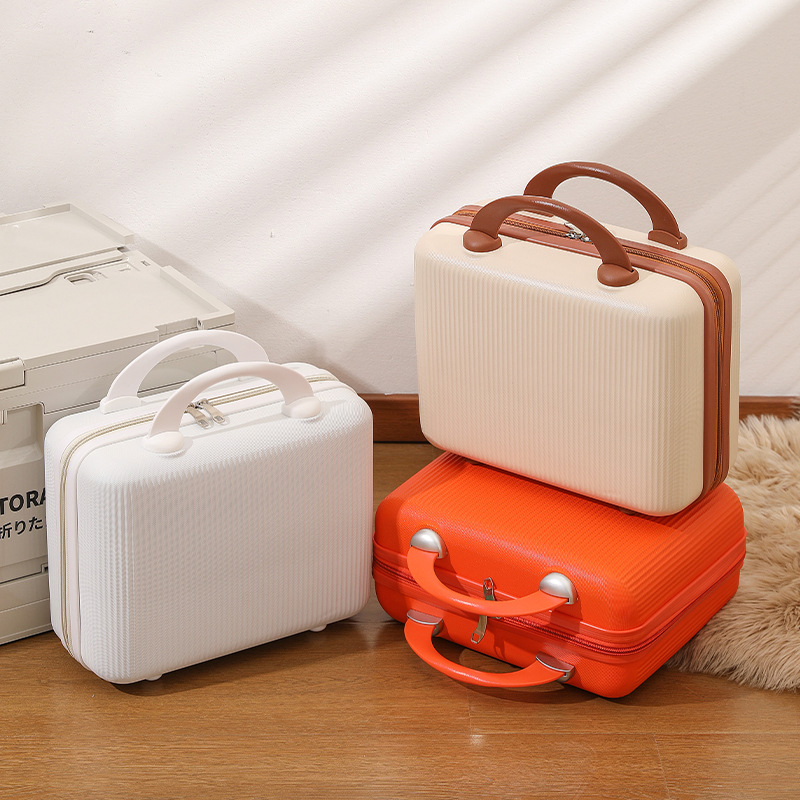 Caja de almacenamiento de maquillaje de belleza compacta 14 pulgadas de ABS para equipaje de mano