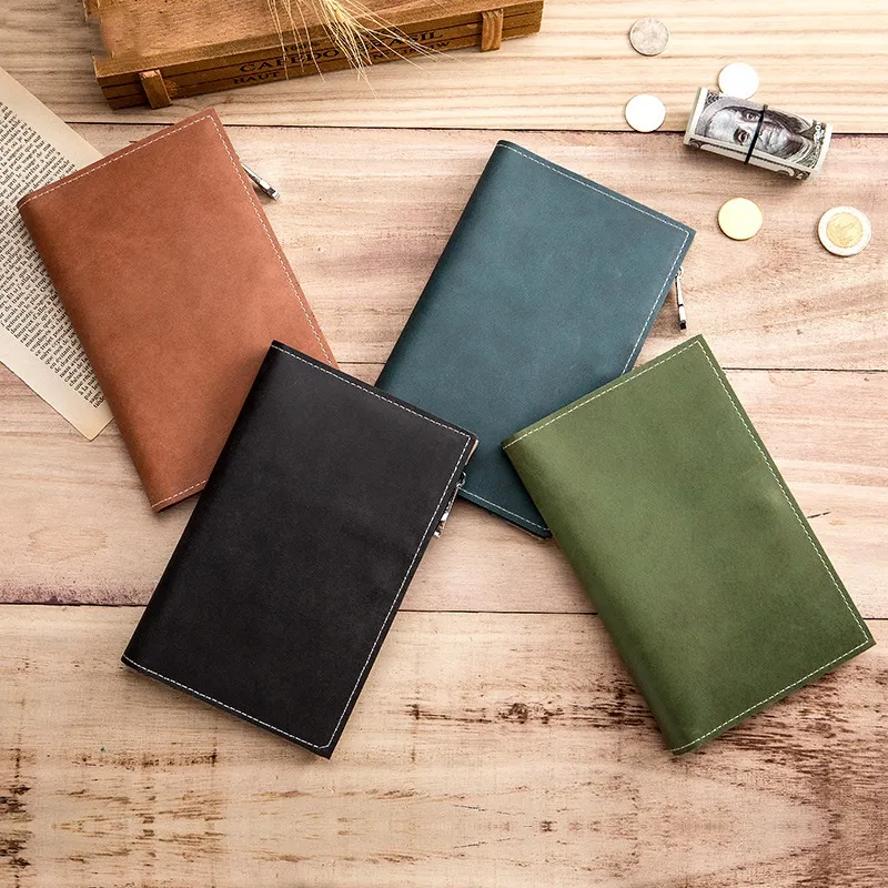 Funda de Pasaporte de Cuero con Ranuras para Tarjetas de Crédito para Viajes