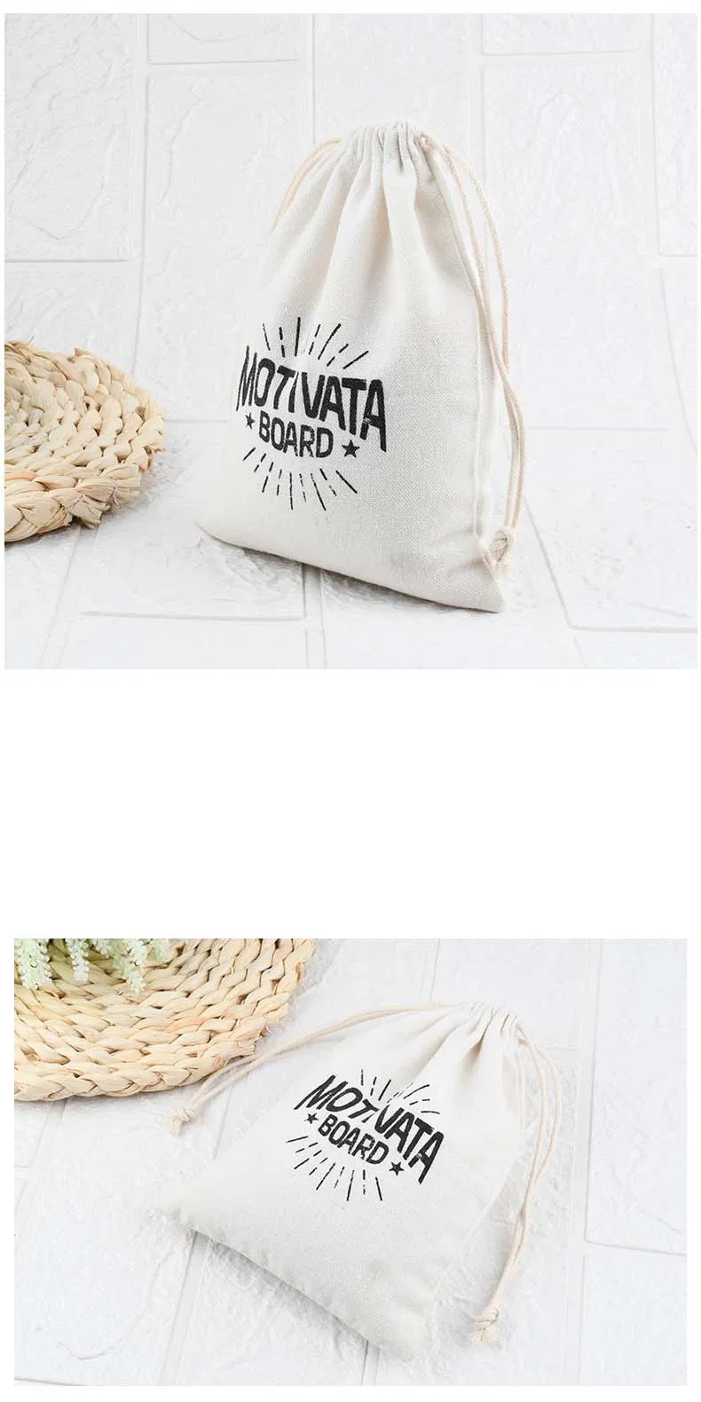 Fabricantes de zapatos de calcetines de algodón con cordón, bolsa de lino de algodón con cordón, bolsa de algodón para regalo, bolsa de lienzo con cordón