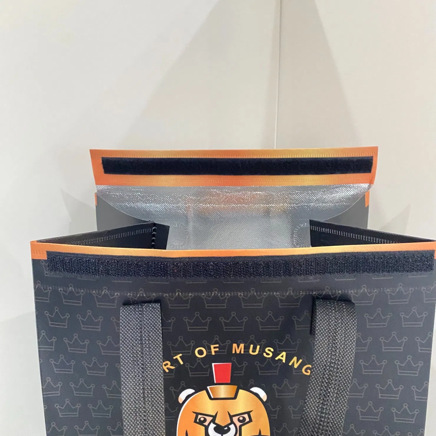 Bolsa térmica de entrega de comida para llevar de no tejido de PP