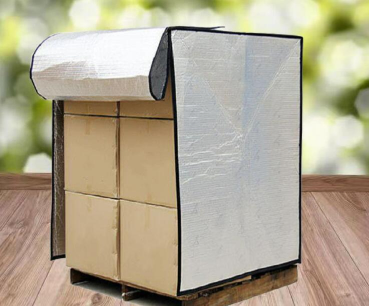Transporte de Alimentos y Bebidas Bolsa Aislante de Burbuja de Aluminio Cubierta Térmica de Paleta Paquete de Cadena de Frío para Envío de Chocolates y Productos Perecederos