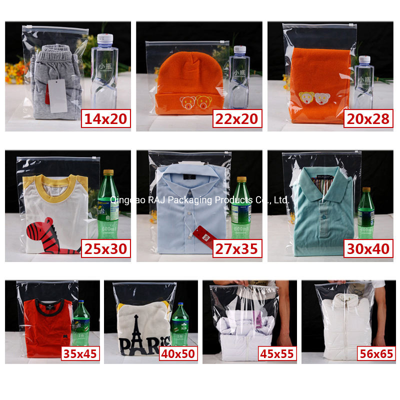 Bolsas de embalaje personalizadas para ropa, bolsas de plástico biodegradables para prendas, bolsa de embalaje para prendas