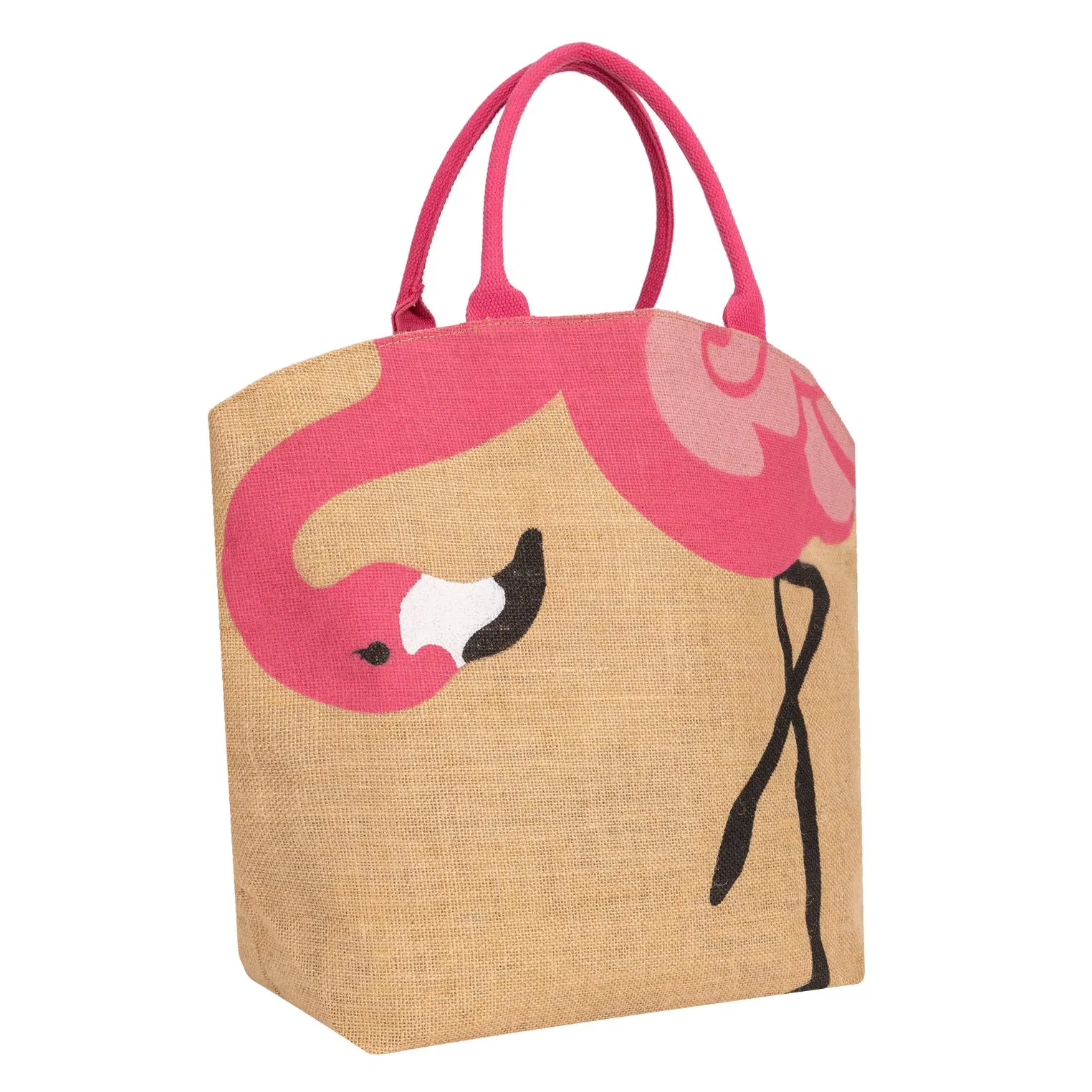 Bolsa de yute personalizada de diseñador lavable al por mayor premium para playa y compras diarias