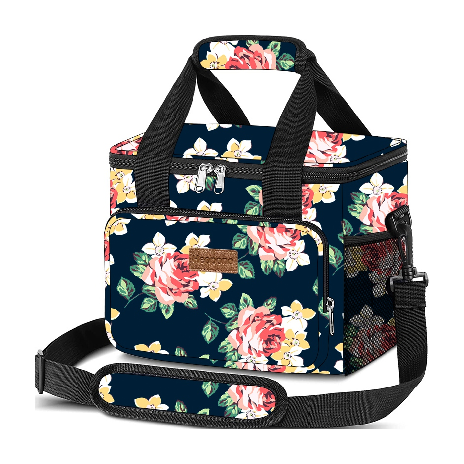 Bolsa Térmica Aislada de Leopardo 15L para Almuerzo de Mujeres Adultas en Venta Caliente