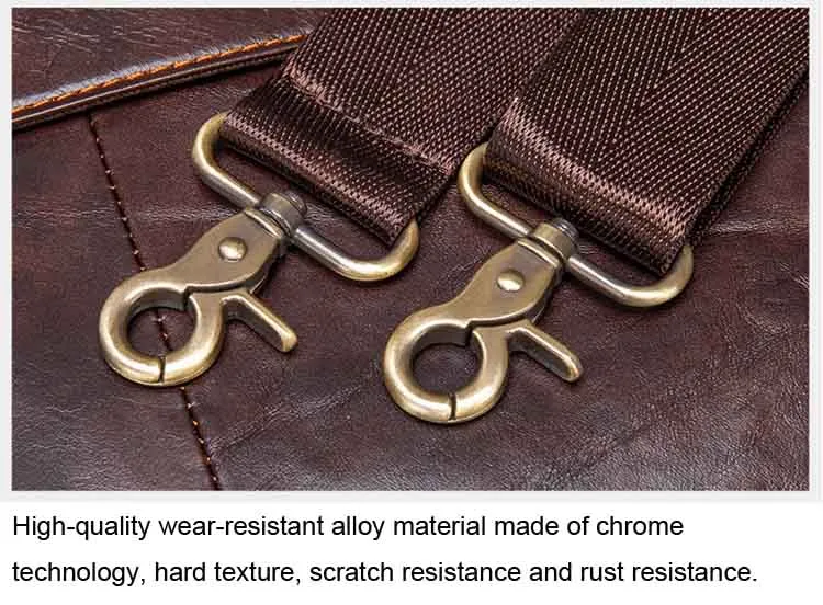 Maletín de Cuero Genuino para Hombre, Bolsa de Hombro, Bolsa de Negocios para Laptop de 14 Pulgadas