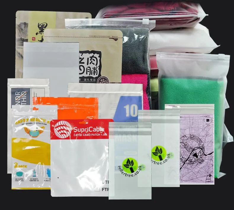Bolsa de cierre hermético mate translúcido clara, bolsa de plástico LDPE HDPE CPE EVA PE PVC, empaquetado de prendas de vestir, tabletas, dispensación de medicamentos, empaquetado de alimentos