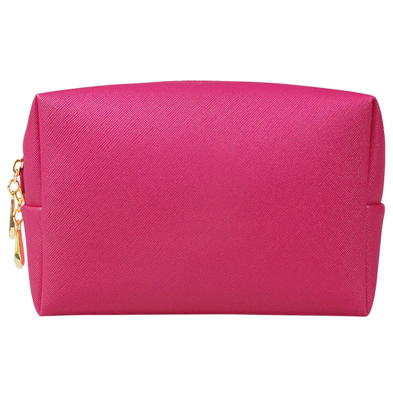 Estuche de maquillaje mini clásico personalizado de cuero PU