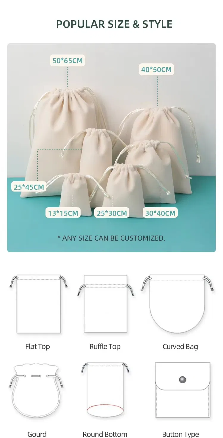 Tabla de guía de tamaños de bolsas