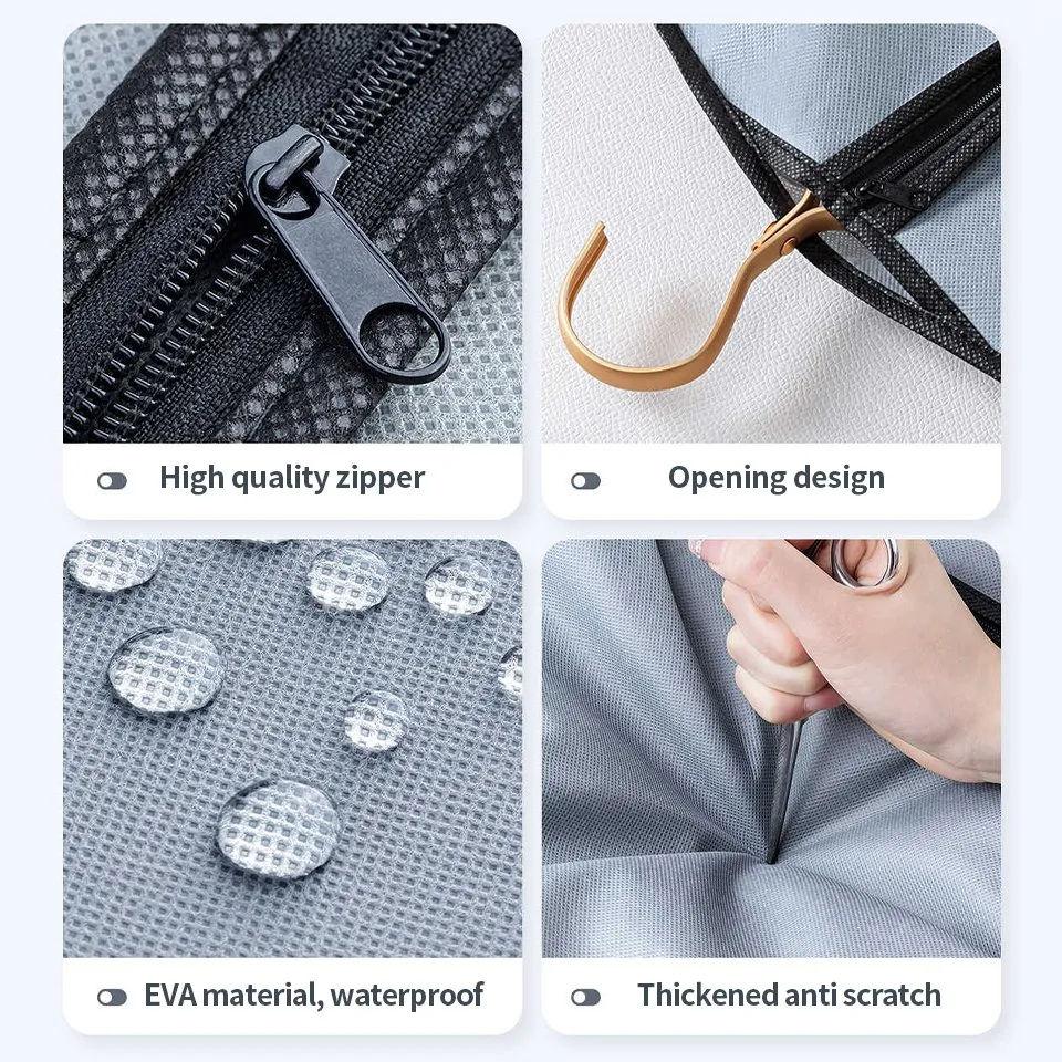 Bolsa de traje de ropa personalizada ecológica de alta calidad y no tejida