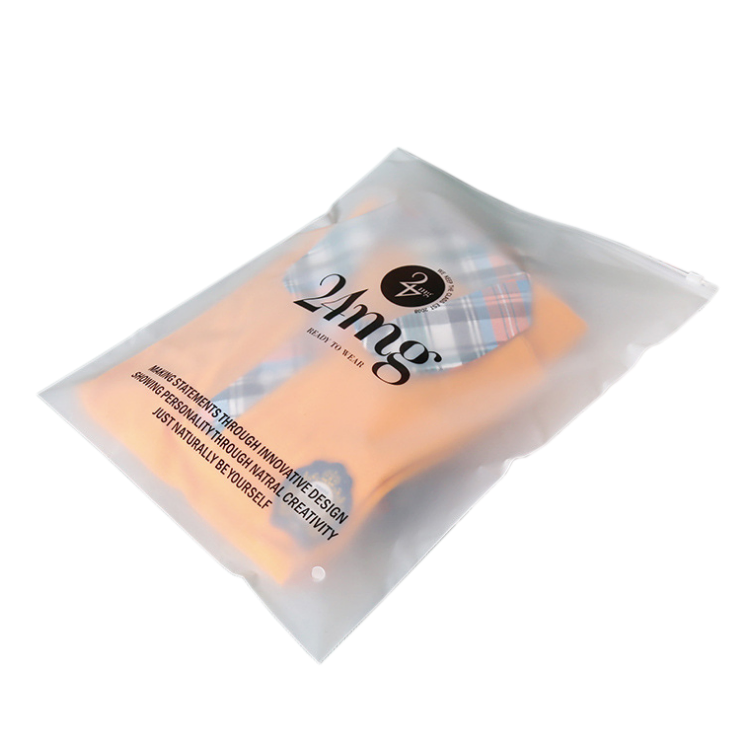 Bolsa de plástico PE mate personalizada para ropa interior