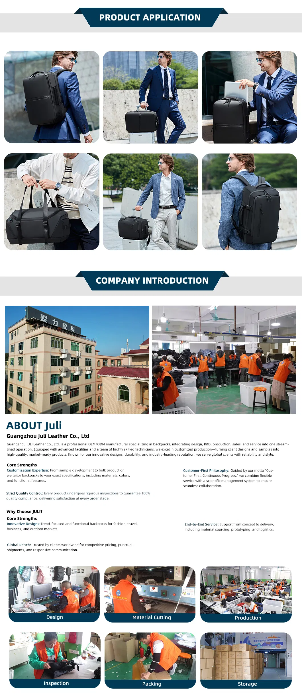 Aplicación del producto