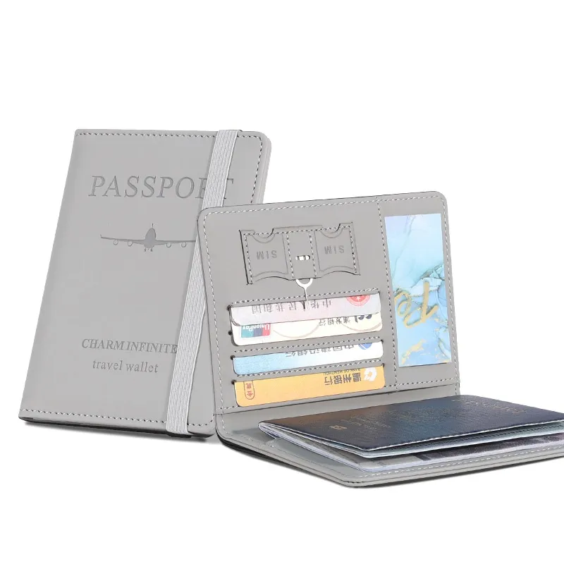 Detalle de cartera de pasaporte