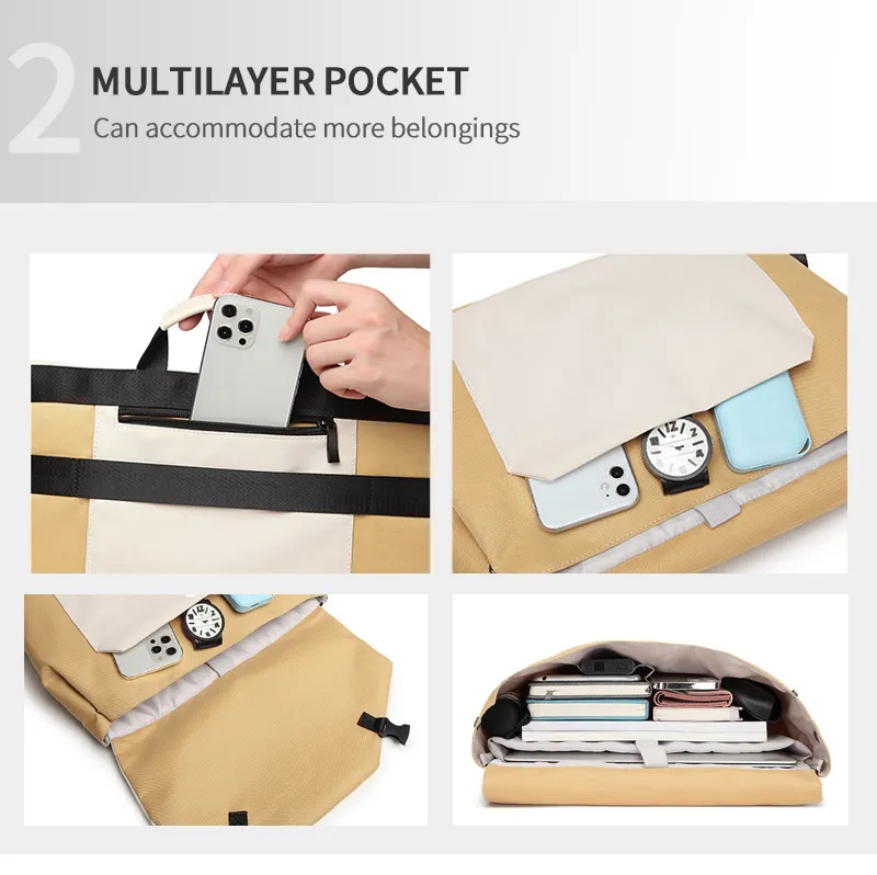 Nuevo Diseño Personalizado Viaje Hombre Bandolera Maletín Impermeable Deporte Bolsa Para Laptop