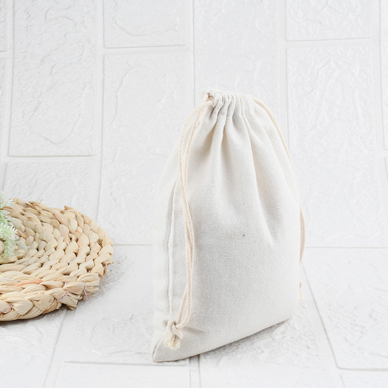 Fabricantes de zapatos de calcetines de algodón con cordón, bolsa de lino de algodón con cordón, bolsa de algodón para regalo, bolsa de lienzo con cordón