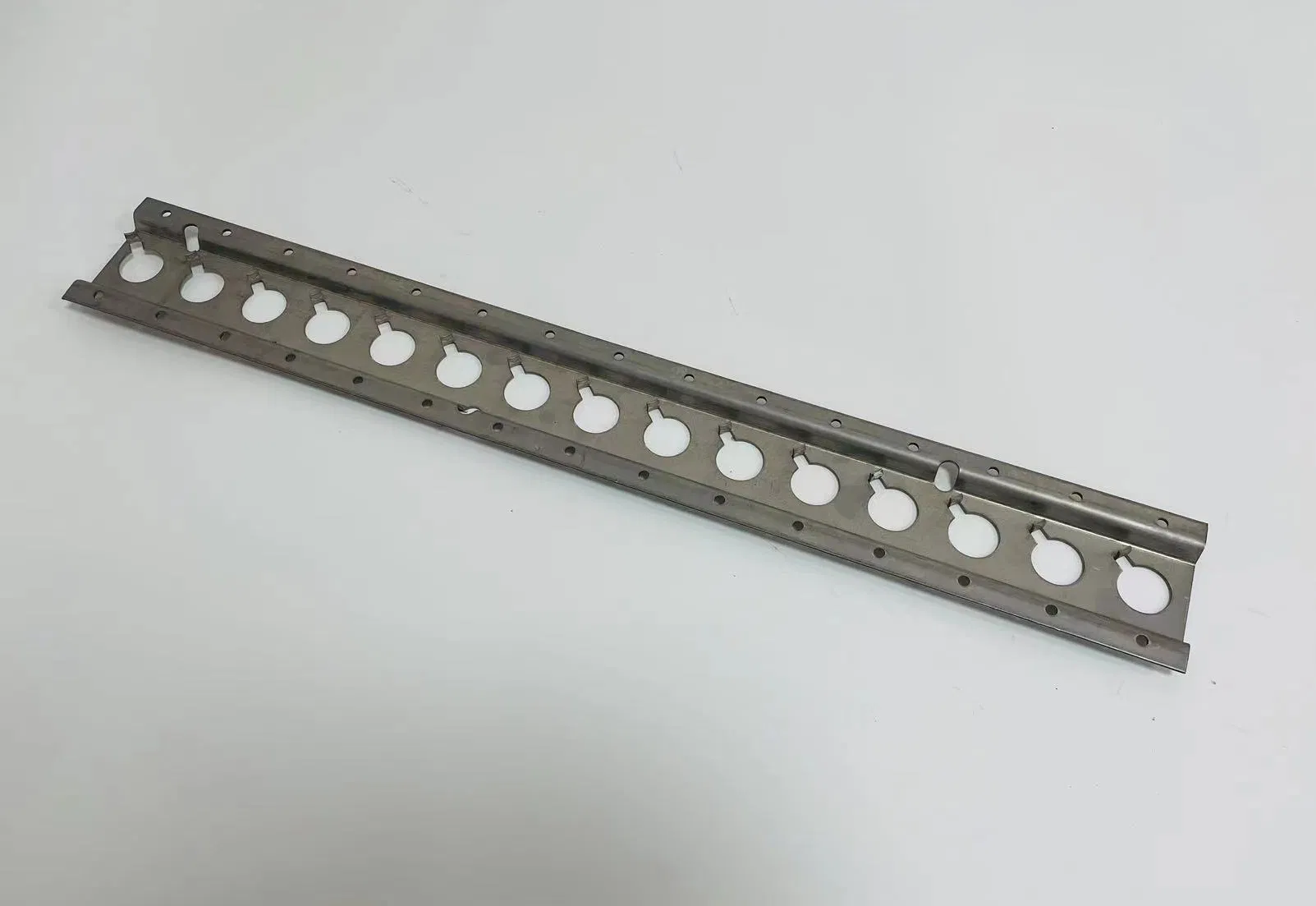 Internal Cargo Track Round Hole Truck Trailer Parts Height 12.5mm Stainless Inox 304 Matte (Powder Coated, Aluminum, Stainless Steel, Galvanized, Raw Stee)