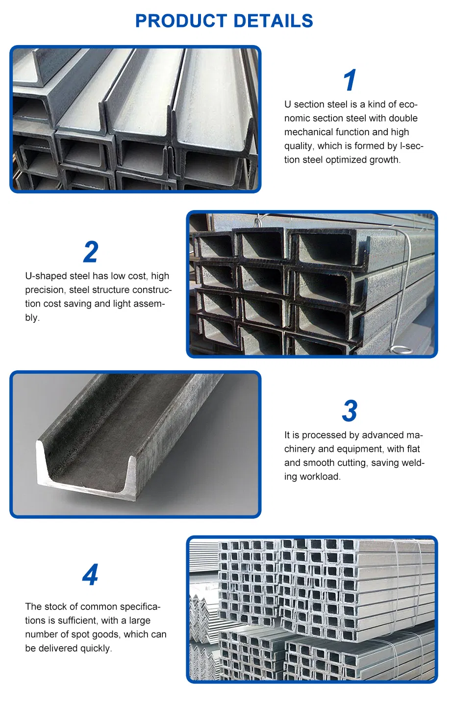 Steel U Channel Details