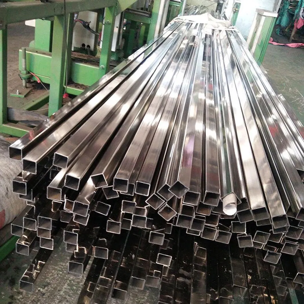 Factory Direct Sales 304 Mirror Polished Stainless Steel Tub Decorative Stainless Steel Square Tube 316 Stainless Steel Pipe
