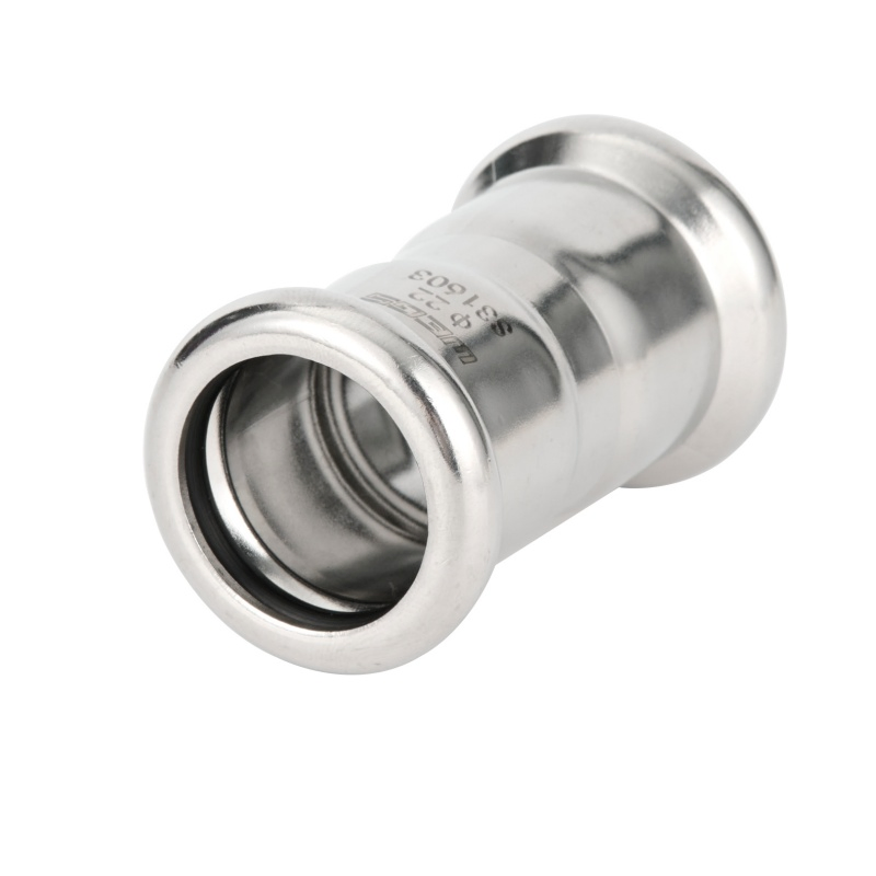 AISI 304 316L Stainless Steel Press Pipe Fittings Coupling Adaptor Reducing Coupling for Water Gas Heating Firefighting Plumbing Pipe Fitting