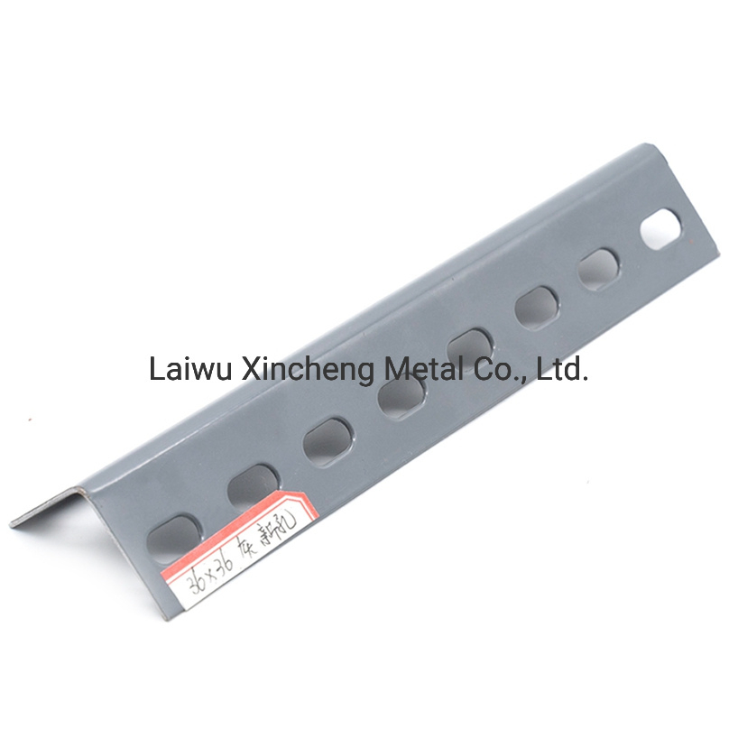 Preforated Powder Coated Galvanized Dexion Steel Iron Angle Shelf / Slotted Angle Bar
