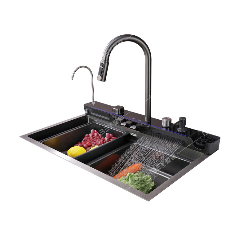 201 Stainless Steel Kitchen Sink with Atmosphere Light