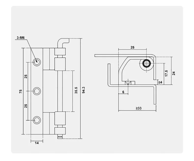 Industrial Hinge Component