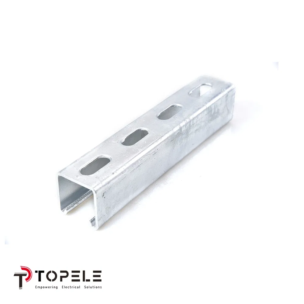 High-Precision 21X41/41X41 HDG/Galvanized Steel Single Electrical Slotted/Plain Strut Channel