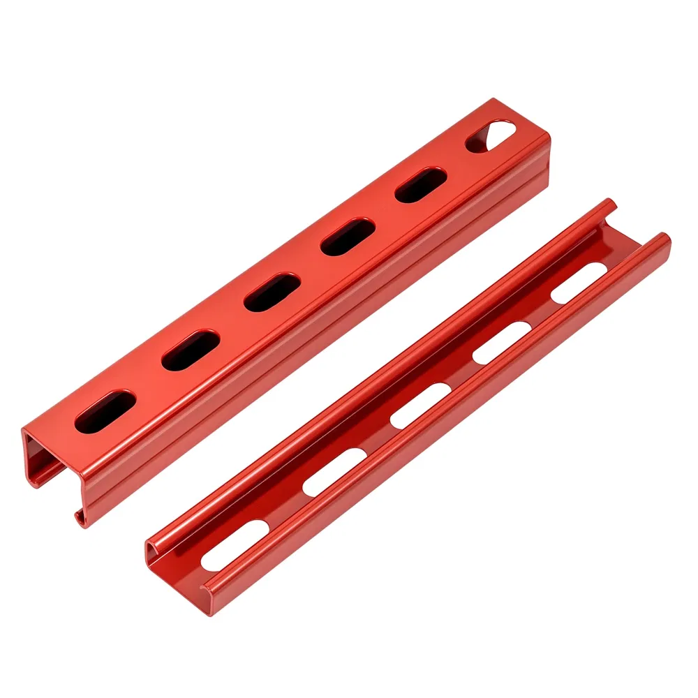 Fireproof Fire Resistance Different Colors Choice C Shape Channel Carbon Steel 21mm/41mm/52mm/62mm/82mm Height Pre-Galvanized Strut Channel