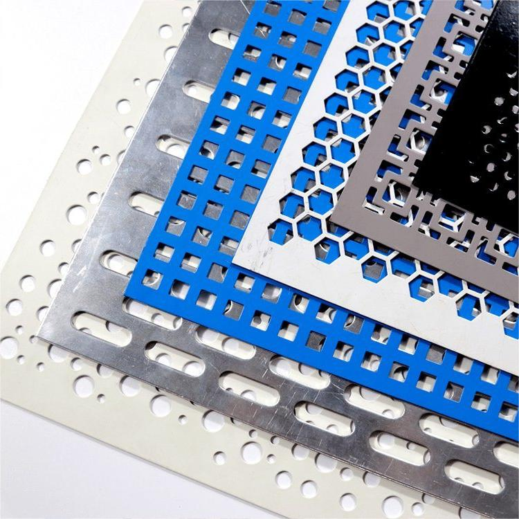 Galvanized, Stainless Steel, Aluminum, Copper, Round, Square, Slotted, Hexagonal Hole Decorative Perforated Stamping Metal Sheet Mesh Screen Panel for Building