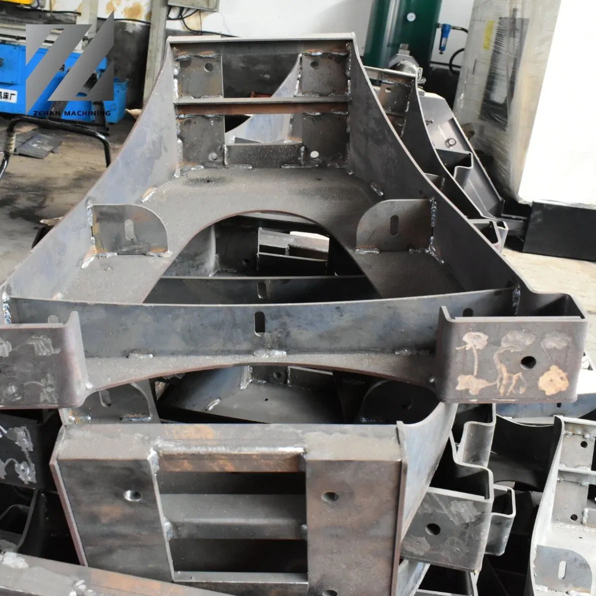 Stamping Steel Structure Laser Cutting Fabrication Iron Sheet Cutting Bending Welding Part