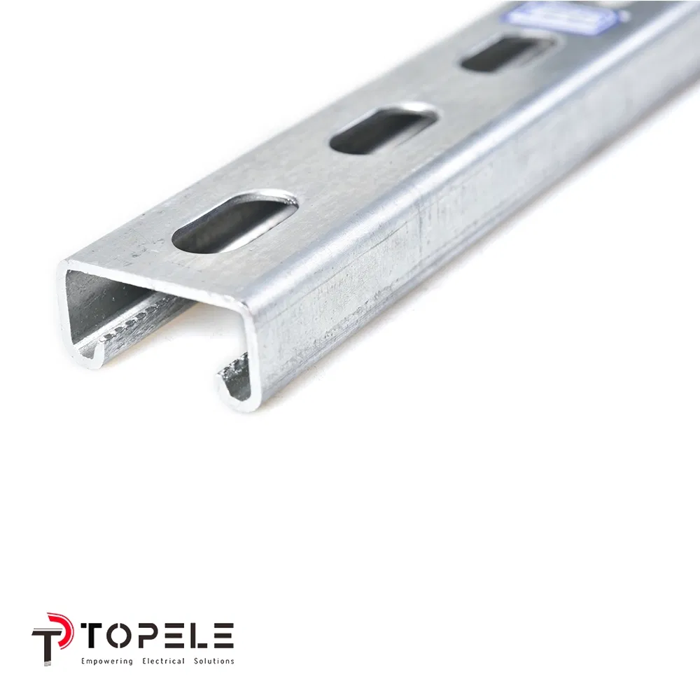 Unistruct C and U Slotted Galvanized Shaped Steel Profile Strut Channel