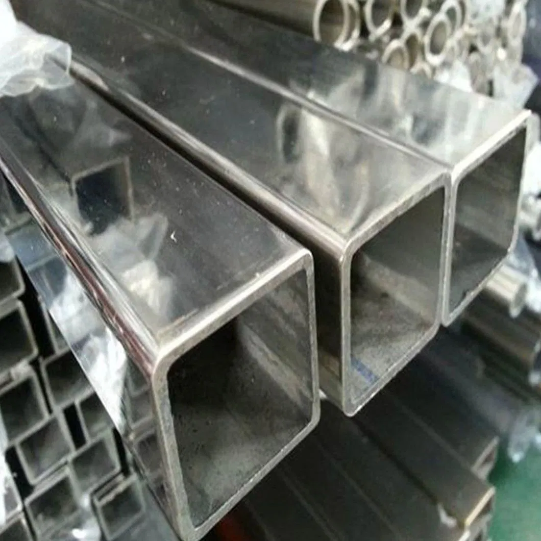 Factory Direct Sales 304 Mirror Polished Stainless Steel Tub Decorative Stainless Steel Square Tube 316 Stainless Steel Pipe