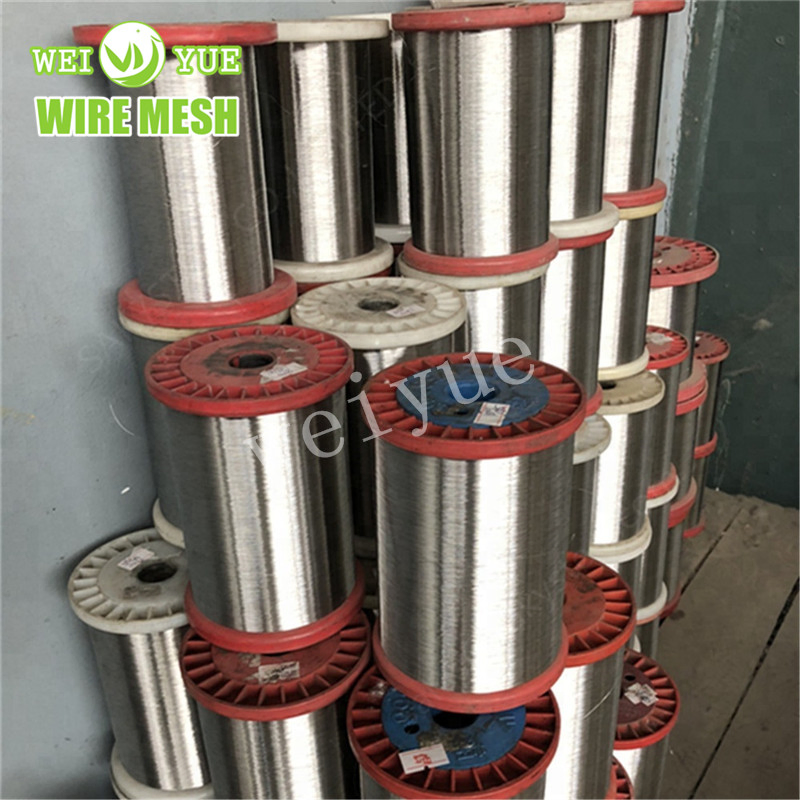 Supply Pakistan 0.035mm Spun Yarn 304/316/316L Stainless Steel Wire Textile Mills Safety Protection Stainless Steel Wire
