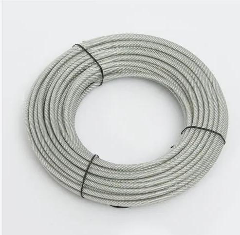 1.2-1.5mm PVC Coated 304 Stainless Steel Wire Rope 7X7