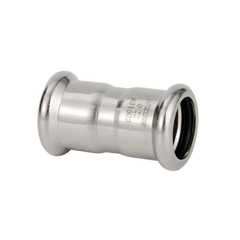 AISI 304 316L Stainless Steel Press Pipe Fittings Coupling Adaptor Reducing Coupling for Water Gas Heating Firefighting Plumbing Pipe Fitting