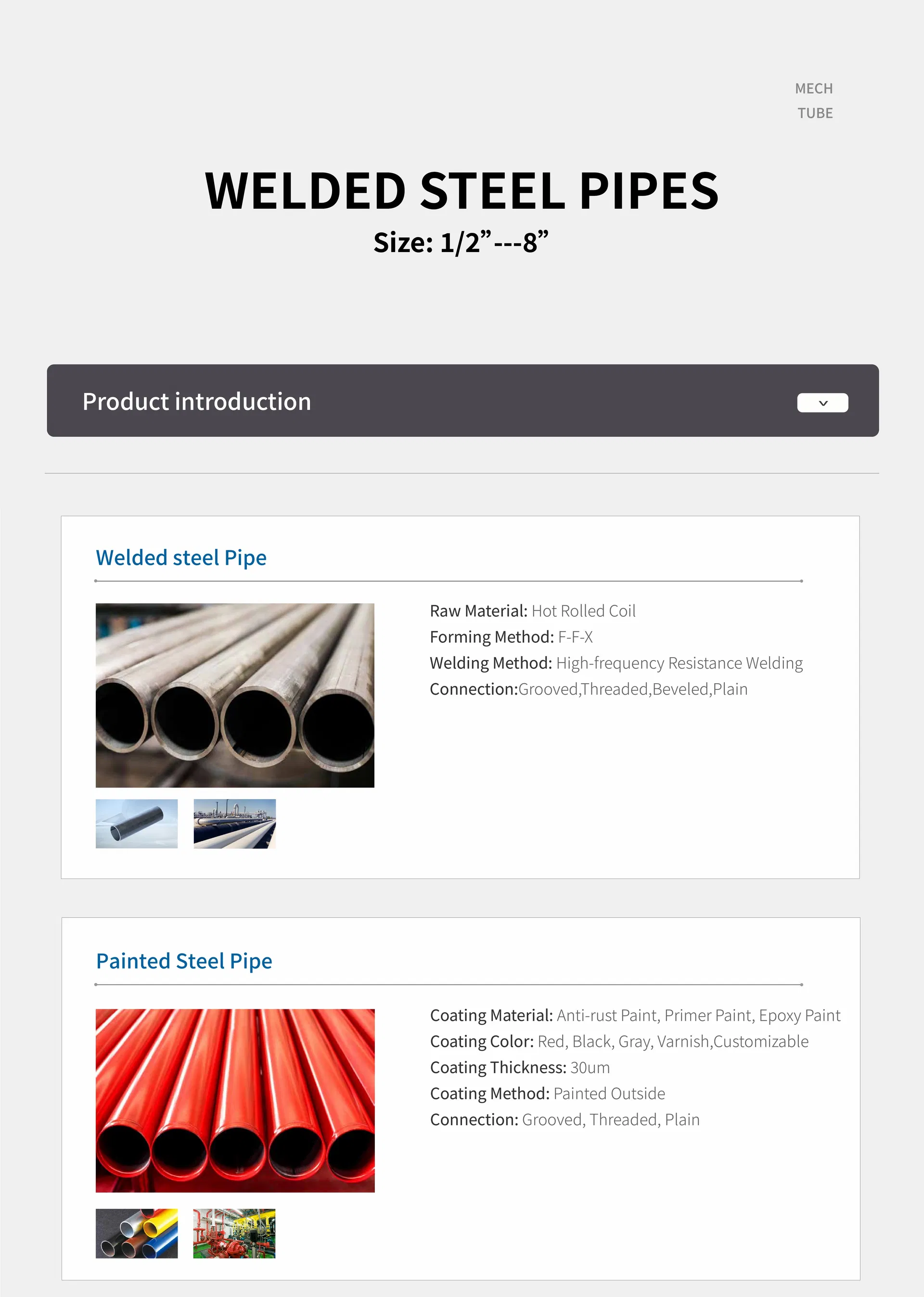 Galvanized Steel Pipe Display 1