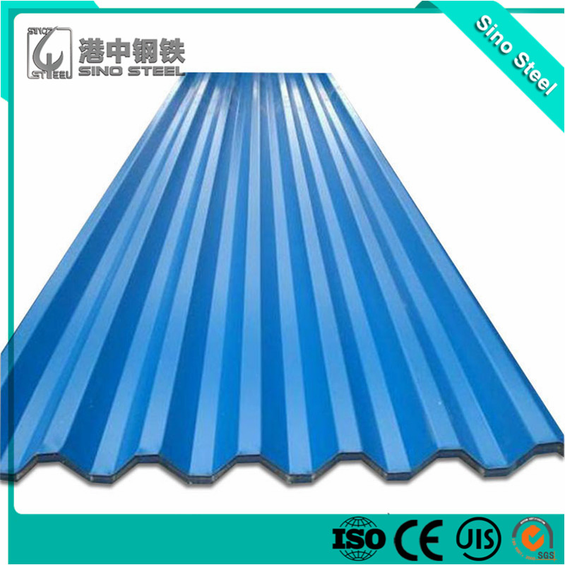 Prepainted Gi Steel Roof Tile T or Wave Shape Color Coated Galvanized PPGI Roofing Metal Sheet