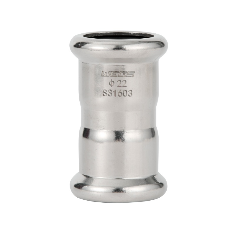 AISI 304 316L Stainless Steel Press Pipe Fittings Coupling Adaptor Reducing Coupling for Water Gas Heating Firefighting Plumbing Pipe Fitting