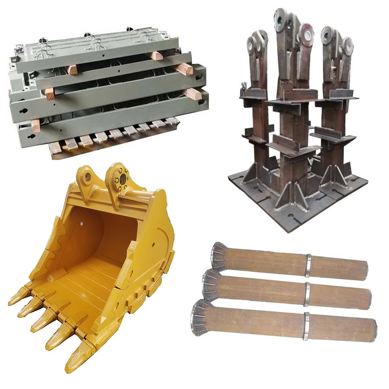 China Steel Welding Parts Fabrication Works Steel Structures Excavator Buckets Customizing